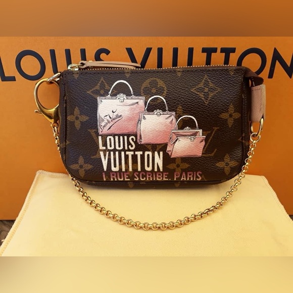 Limited Edition "I Rue Scribe Paris" Mini Pochette Accessories - Picture 2 of 16